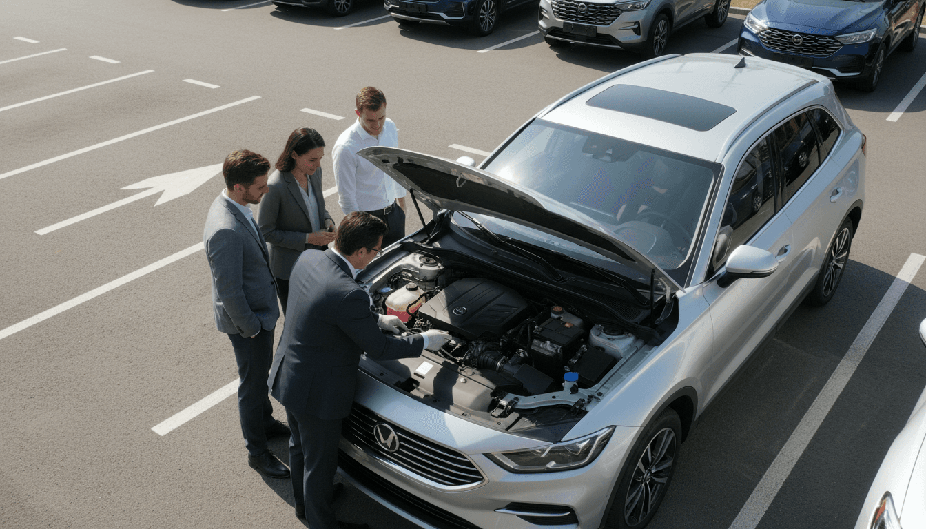 Vehicle preparation and final inspection area